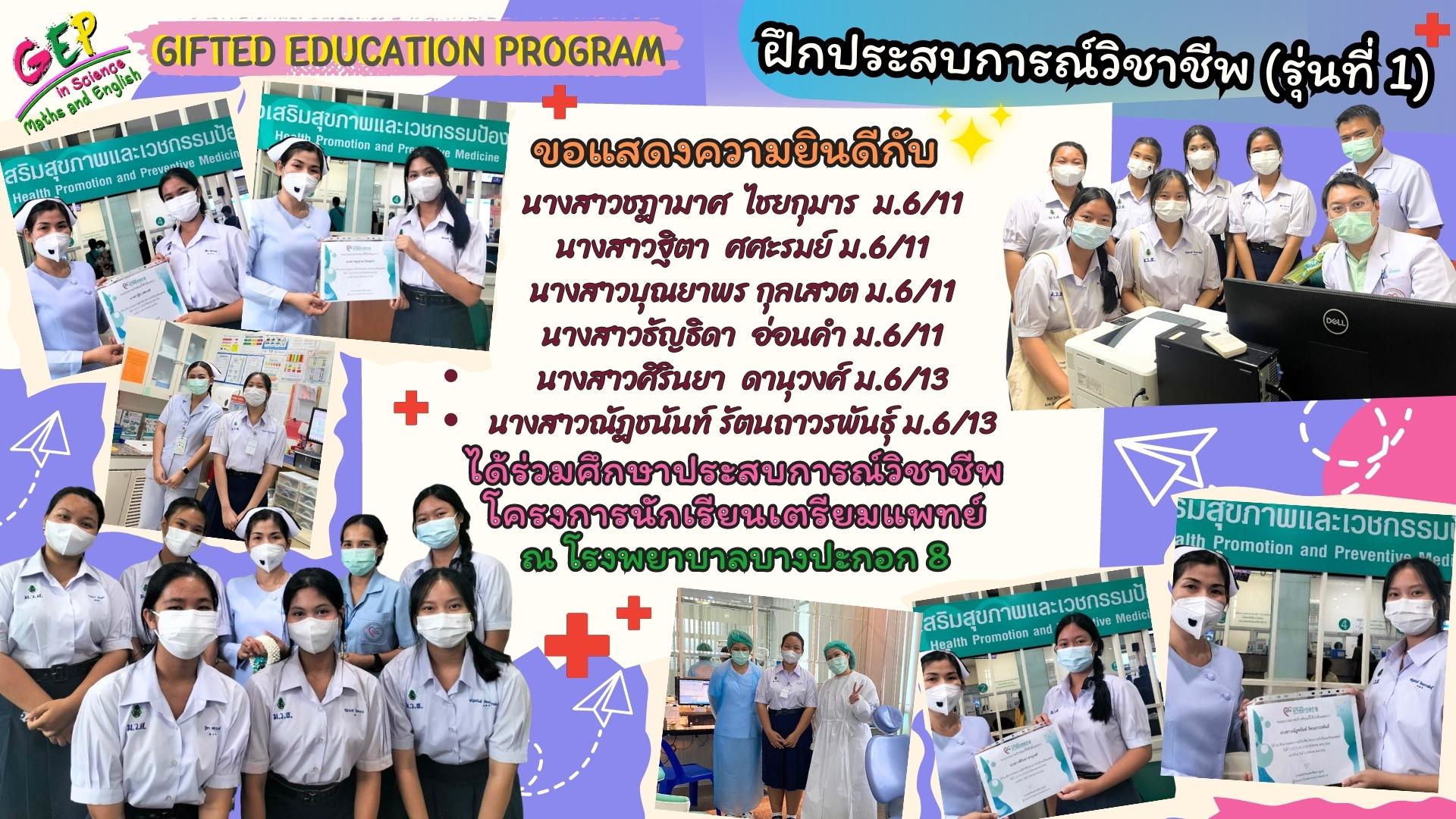 ฝึกประสบการณ์วิชาชีพ (รุ่นที่ 1)